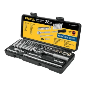 סט בוקסות "1/4 מ"מ (22 חלקים) TRUPER PRETUL