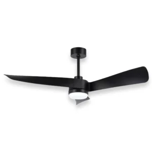 דף הבית מאוורר תקרה “52 כולל תאורת 18W LED – שחור – Midea Gale Glide